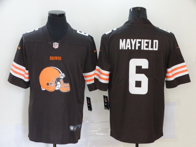Men's Cleveland Browns Baker Mayfield #6 Brown Jersey
